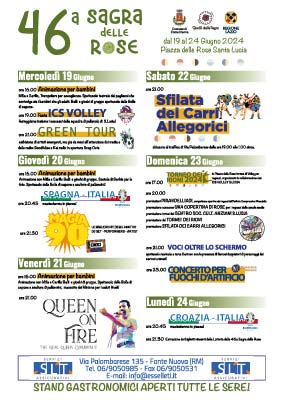 sponsor su manifesti programma sagra delle rose santa lucia